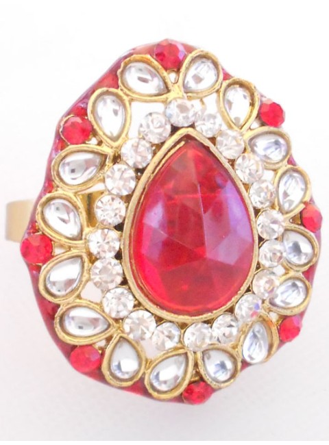 Kundan Finger Ring